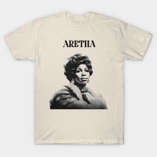 Aretha Franklin - Retro Soul Fan Design T-Shirt